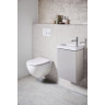 Комплект инсталляция GEBERIT DUOFIX SIGMA 500.301.KJ.A с подвесным унитазом ACANTO с сиденьем микролифт и клавишей